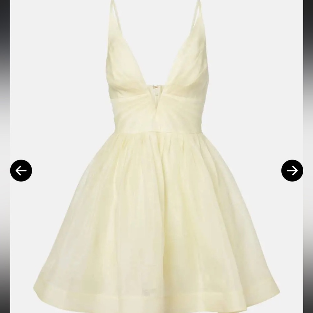 Zimmermann Pleated Linen &
Silk Minidress - Picture 5 of 11